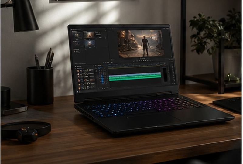 Work and play laptop setup