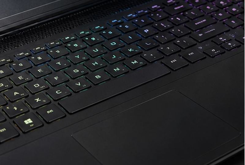 Gaming laptop keyboard