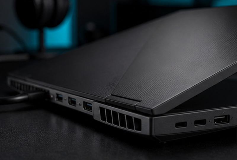 Gaming laptop cooling vents and airflow
