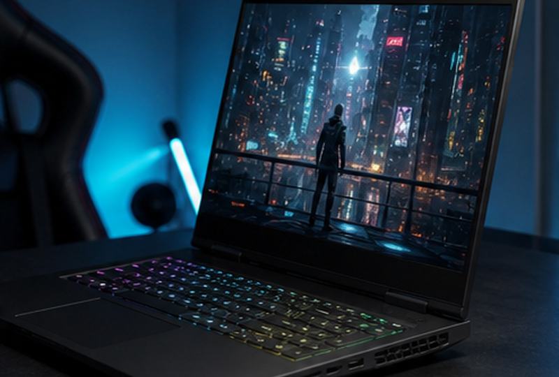 Laptop on a student desk